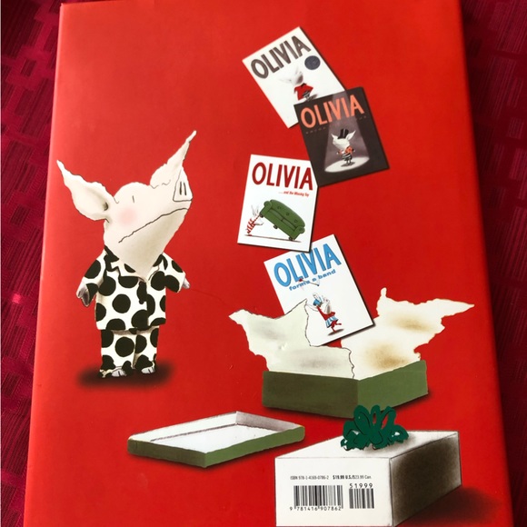 “Olivia helps with Christmas” hardbound children’s book with jacket cover. NWOT - Picture 2 of 3